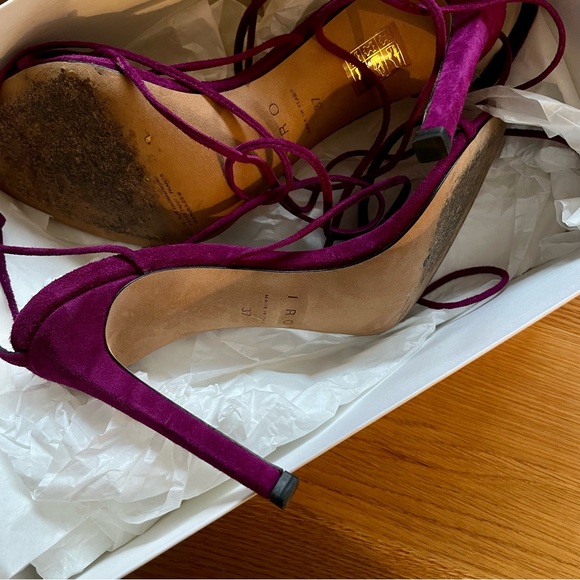 IRO Purple Suede Sandals - Picture 8 of 11